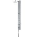 Product Image of Dilana 6-Jet Shower Panel System w/ Adj. Round Head & Shower Wand, 2.5 GPM (Stainless Steel)