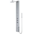 Product Image of Ellington 4-Jet Shower Panel System w/ Adj. Round Head & Shower Wand, 1.8 GPM (Stainless Steel)
