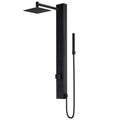 Product Image of Orchid 2-Jet Shower Panel System w/ Adj. Square Head & Hand Shower Wand, 1.8 GPM (Matte Black)