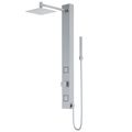 Product Image of Orchid 2-Jet Shower Panel System w/ Adj. Square Head & Shower Wand, 1.8 GPM (Stainless Steel)
