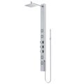 Product Image of Sutton 58" x 4" 4-Jet Shower Panel System w/ Adjustable Square Head & Shower Wand, 1.8 GPM (SS)