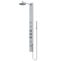 Product Image of Sutton 4-Jet Shower Panel System w/ Adj. Round Head & Shower Wand, 1.8 GPM (Stainless Steel)