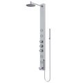 Product Image of Bowery 58" x 4"4-Jet Shower Panel System w/ Round Head, Tub Filler & Shower Wand, 1.8 GPM (SS)