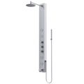 Product Image of Bowery 59" x 6" 4-Jet Shower Panel System w/ Round Head, Tub Filler & Shower Wand, 1.8 GPM (SS)