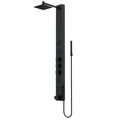 Product Image of Bowery 4-Jet Shower Panel System, Square Rainhead, Tub Filler & Wand, 1.8 GPM (Matte Black)