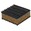 Product Image of Rubber/Cork Anti-Vibration Pad, 2" x 2" x 7/8"