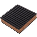 Product Image of Rubber/Cork Anti-Vibration Pad, 3" x 3" x 7/8"