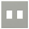 Product Image of Architectural 2 Gang Wall Plate for Nova T Dimmers and Switches, Matte Finish, VWP-2-GR, Gray