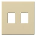 Product Image of Architectural 2 Gang Wall Plate for Nova T Dimmers and Switches, Matte Finish, VWP-2-IV, Ivory