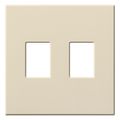 Product Image of Architectural 2 Gang Wall Plate for Nova T Dimmers and Switches, Matte Finish, Light Almond