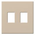 Product Image of Architectural 2 Gang Wall Plate for Nova T Dimmers and Switches, Matte Finish, VWP-2-TP, Taupe
