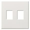 Product Image of Architectural 2 Gang Wall Plate for Nova T Dimmers and Switches, Matte Finish, VWP-2-WH, White