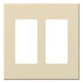 Product Image of Architectural 2 Gang Wall Plate for 2 Accessories, Matte Finish, VWP-2R-BE, Beige