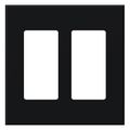 Product Image of Architectural 2 Gang Wall Plate for 2 Accessories, Matte Finish, VWP-2R-BL, Black