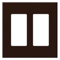 Product Image of Architectural 2 Gang Wall Plate for 2 Accessories, Matte Finish, VWP-2R-BE, BR, Brown