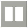 Product Image of Architectural 2 Gang Wall Plate for 2 Accessories, Matte Finish, VWP-2R-GR, Gray