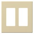 Product Image of Architectural 2 Gang Wall Plate for 2 Accessories, Matte Finish, VWP-2R-IV, Ivory