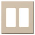 Product Image of Architectural 2 Gang Wall Plate for 2 Accessories, Matte Finish, VWP-2R-TP, Taupe