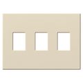 Product Image of Architectural 3 Gang Wall Plate for Nova T Dimmers and Switches, Matte Finish, Light Almond