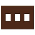 Product Image of Architectural 3 Gang Wall Plate for Nova T Dimmers and Switches, Matte Finish, VWP-3-Si, Sienna
