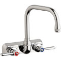 Product Image of W4W Series 6-1/4" Wall-Mounted Workboard Faucet w/ 4" Centers