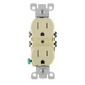 Product Image of 2 Pole Tamper/Weather Straight Blade Duplex Receptacle, NEMA 5-15R - Ivory (15A, 125V)