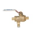 Product Image of 3/4" LFBRVM1 PEX Crimp x PEX Crimp x Compression Combination Ball Valve and Relief Valve, 125 PSI (Lead Free)