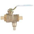 Product Image of 3/4" LFBRVM1 PEX x PEX x PEX Combination Ball Valve and Relief Valve, 125 PSI (Lead Free)