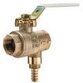 Product Image of 3/4" LFBRVM1 Threaded x Threaded x Barb Combination Ball Valve and Relief Valve, 125 PSI (Lead Free)