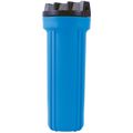 Product Image of 10" Blue Housing and Black PR Cap with 3/4" Port and Pressure Relief Valve