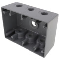 Product Image of Triple Gang 1/2" 7 Holes Weather Proof Box (Gray)