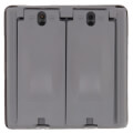 Product Image of Double Gang 25-in-1 Vertical Multi-Use Cover (Gray)