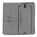 Product Image of Double Gang 5-in-1 Combo Toggle/Switch Cover (Gray)