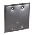 Product Image of Double Gang Weatherproof Blank Cover w/ Gasket (Bronze)