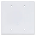 Product Image of Double Gang Weatherproof Blank Cover w/ Gasket (White)