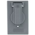 Product Image of Single Gang Weatherproof Receptacle Switch Cover (Gray)