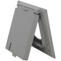 Product Image of Double Gang Weatherproof 20/50A Power Outlet Cover, 2-1/8" Dia. Hole (Gray)