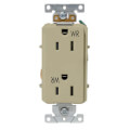 Product Image of Decora Plus Weather Resistant Duplex Receptacle - Ivory (15A, 125V, 2P)