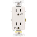 Product Image of Decora Plus Weather Resistant Duplex Receptacle - White (15A, 125V, 2P)