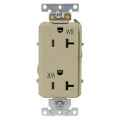 Product Image of Decora Plus Weather Resistant Duplex Receptacle - Ivory (20A, 125V, 2P)