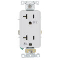 Product Image of Decora Plus Weather Resistant Duplex Receptacle - White (20A, 125V, 2P)