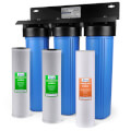 Product Image of 3 Stage Whole House Water Filter System w/ 20" Sediment and Carbon Block Filter