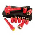 Product Image of 10-Piece Insulated Socket & Ratchet Set 3/8" Drive - SAE