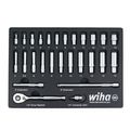 Product Image of 27-Piece, 1/4" Drive Standard & Deep Socket Tray Set - Metric