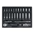Product Image of 25-Piece, 1/4" Drive Standard & Deep Socket Tray Set - SAE