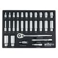 Product Image of 28-Piece, 1/2" Drive Standard and Deep Socket Tray Set - SAE