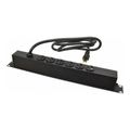 Product Image of 6 Outlets, 120 Volts, 20 Amps, 6 ft Cord, Power Outlet Strip, J06B0B20