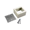 Product Image of Double-Gang Deep Switch & Receptacle Device Box Fitting (White)