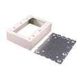 Product Image of Triple-Gang Shallow Switch & Receptacle Device Box Fitting (Ivory)