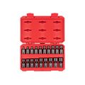 Product Image of 3/8" Drive 6-Point Universal Joint Impact Socket Set with Case, 19-Piece (6-24 mm)